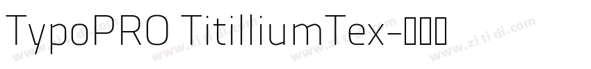TypoPRO TitilliumTex字体转换
